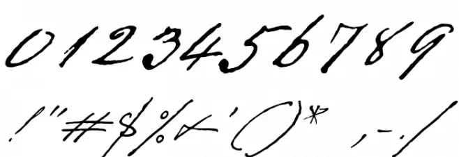 Texas Hero Font OTHER CHARS