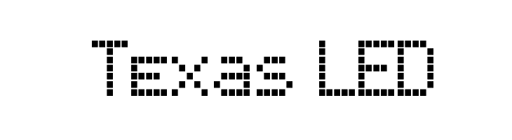 Texas LED Font