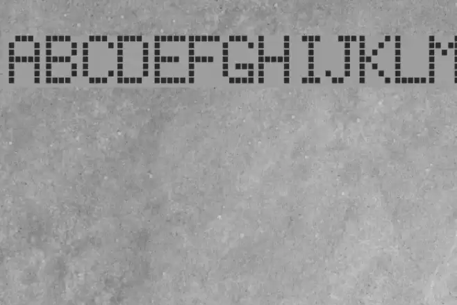 Texas LED Font examples