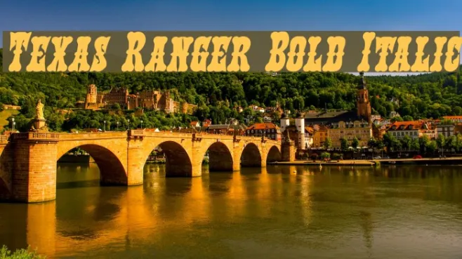 Texas Ranger Bold Italic Example 3