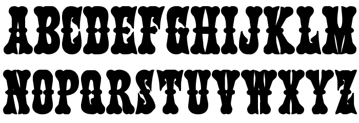 Texas Ranger Bold Font LOWERCASE