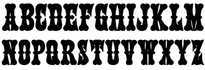 Texas Ranger Bold خط أحرف صغيرة