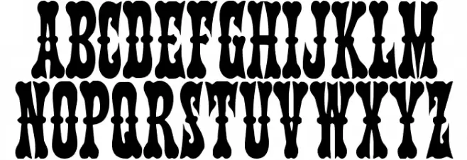 Texas Ranger Condensed Schriftart Groß