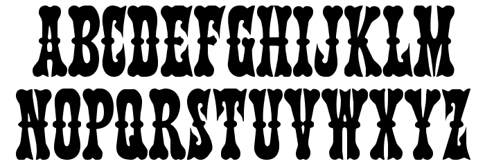 Texas Ranger Condensed Font LOWERCASE