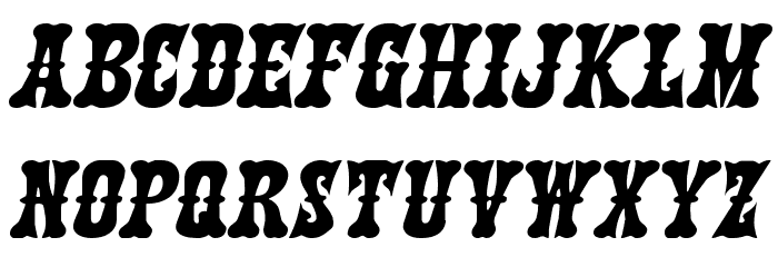 Texas Ranger Expanded Italic フォント 小文字