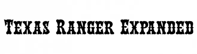 Texas Ranger Expanded  font caratteri gratis