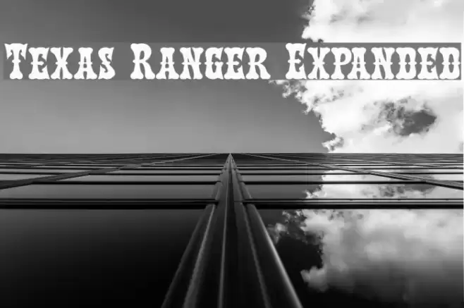 Texas Ranger Expanded Font examples