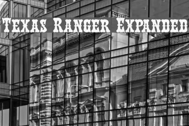 Texas Ranger Expanded Font examples