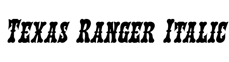 Texas Ranger Italic Font