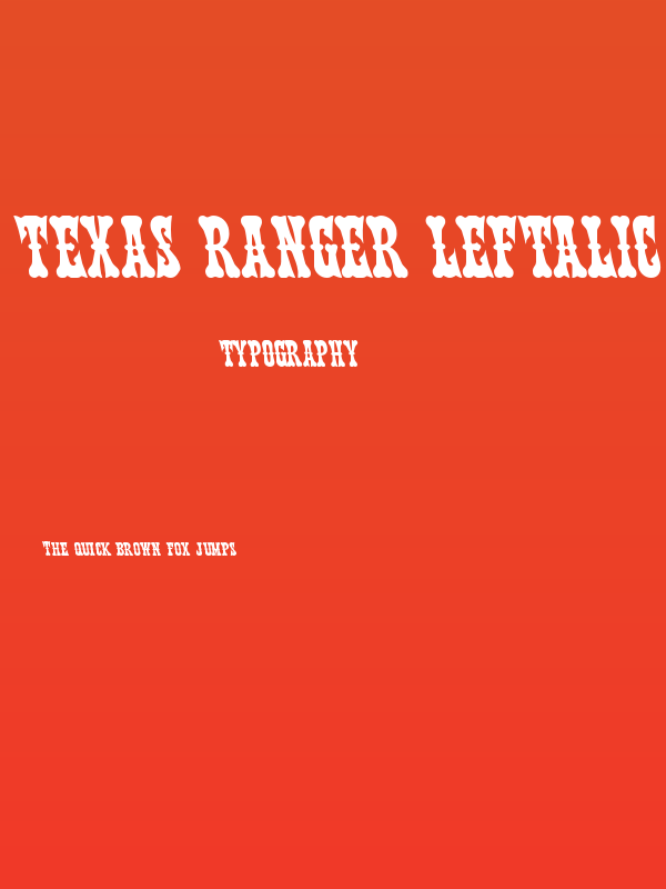 Texas Ranger Leftalic Poster