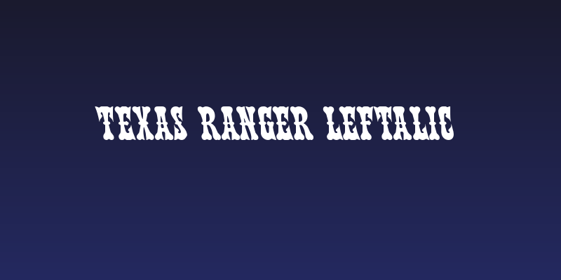 Texas Ranger Leftalic Social Header
