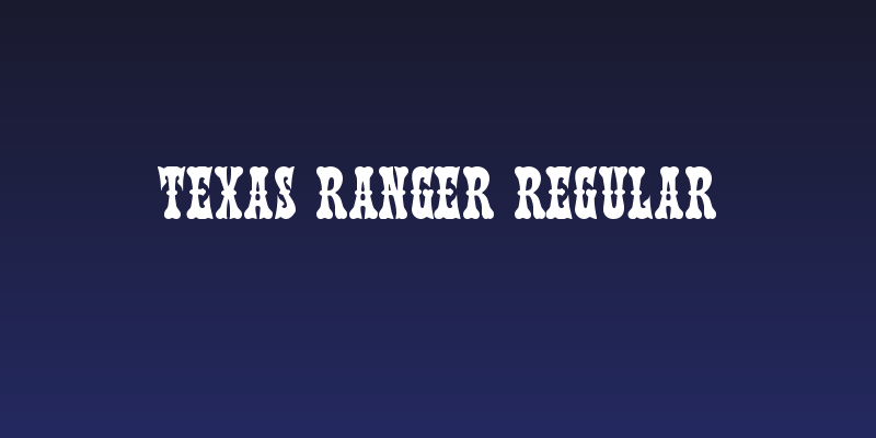 Texas Ranger Regular Social Header