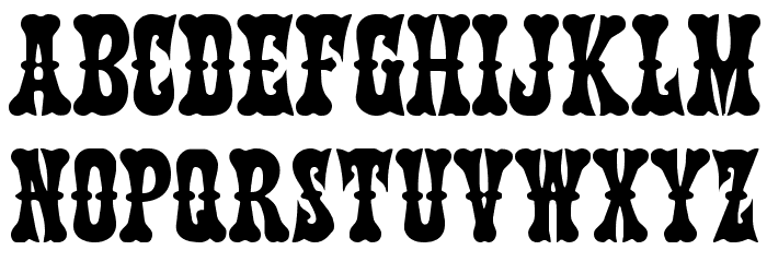 Texas Ranger Regular Font LOWERCASE