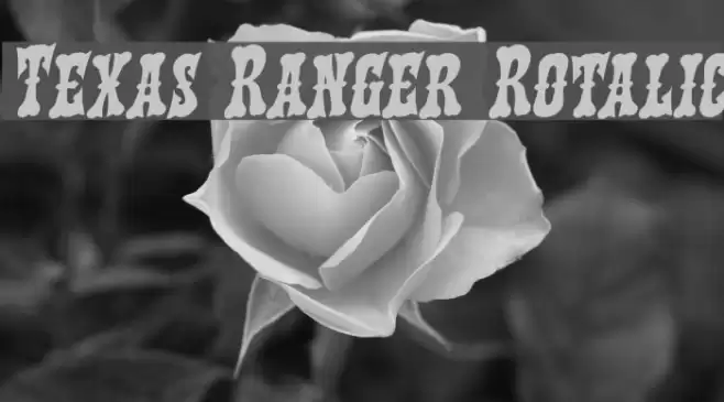 Texas Ranger Rotalic Font examples