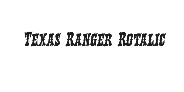 Texas Ranger Rotalic Logo