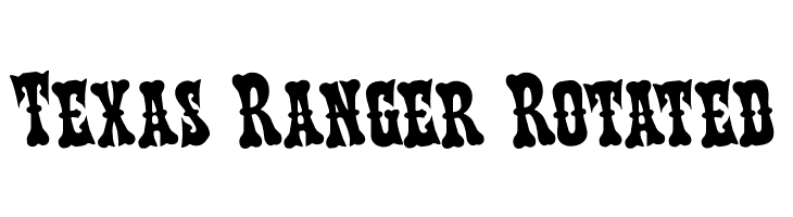 Texas Ranger Rotated  Fuentes Gratis Descargar
