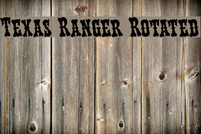 Texas Ranger Rotated Example 2