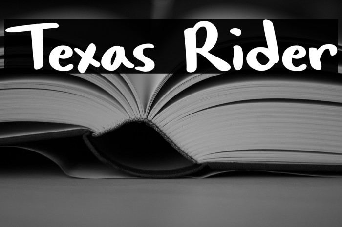 Texas Rider Example 3