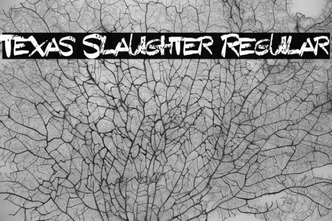 Texas Slaughter Regular Font examples