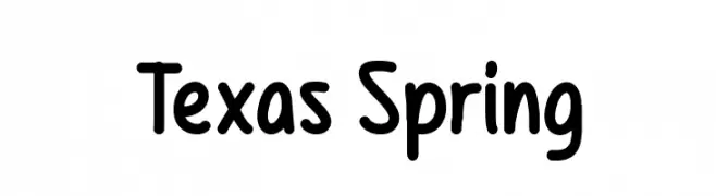 Texas Spring  Frei Schriftart Herunterladen