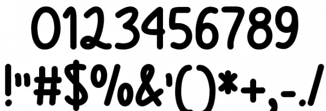 Texas Spring Font OTHER CHARS