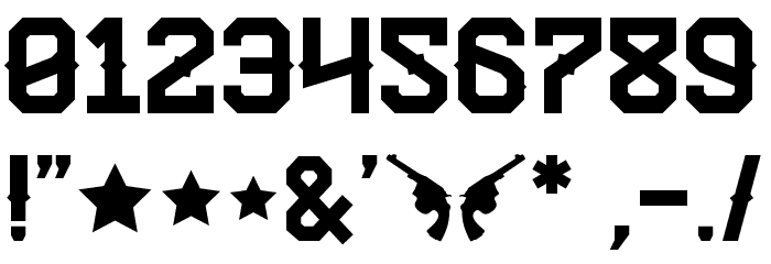 Texas Troupe FP Font OTHER CHARS