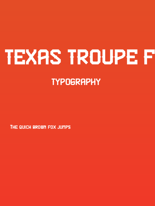 Texas Troupe FP Poster