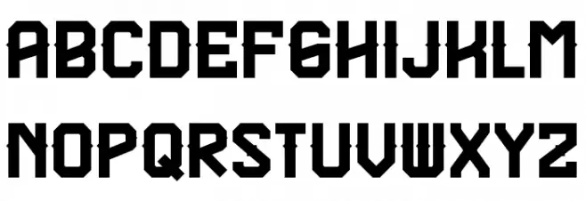 Texas Troupe FP Schriftart Kleinbuchstaben