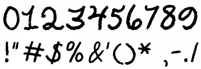 Texas Twilight Font OTHER CHARS