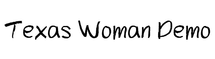 Texas Woman Demo  नि: शुल्क फ़ॉन्ट्स डाउनलोड