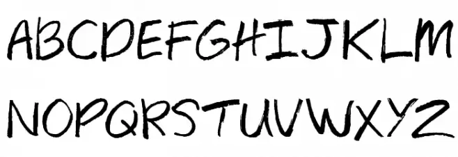 Texas Woman Demo フォント 大文字