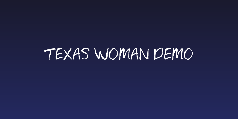 Texas Woman Demo Social Header