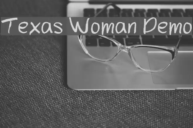 Texas Woman Demo Font examples