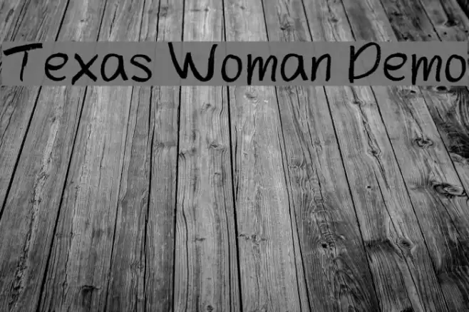 Texas Woman Demo Font examples