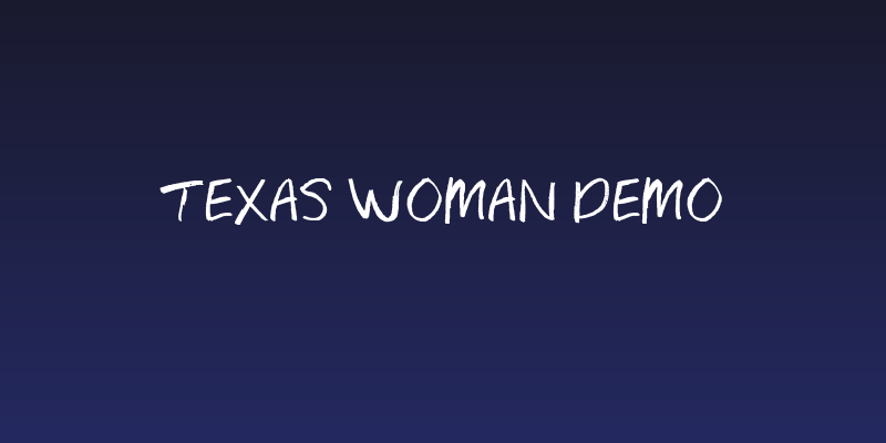 Texas Woman Demo Social Header