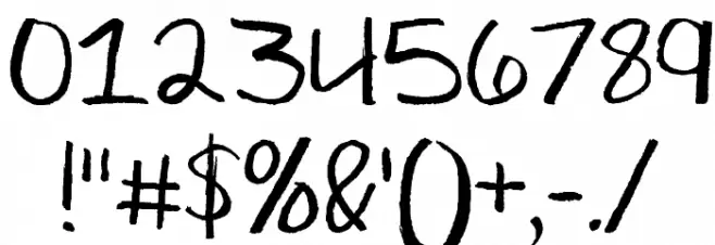 Texas Woman Font OTHER CHARS