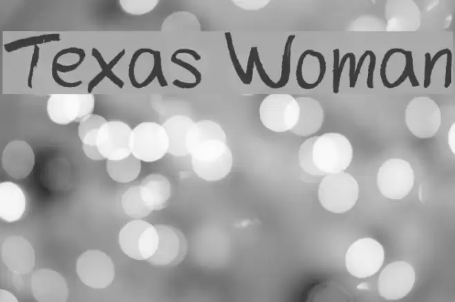Texas Woman Font examples