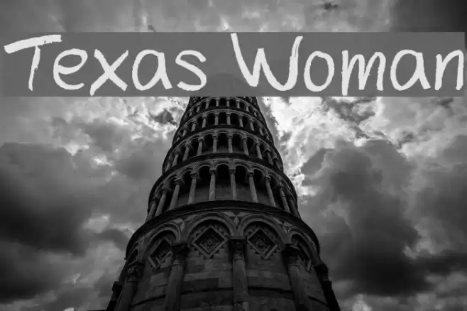 Texas Woman Font examples