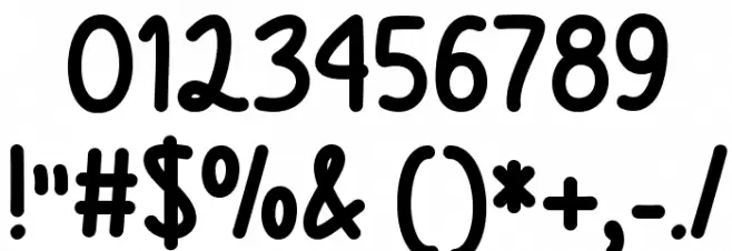 TexasSpring Font OTHER CHARS