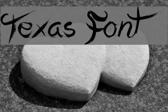 Texas Font examples