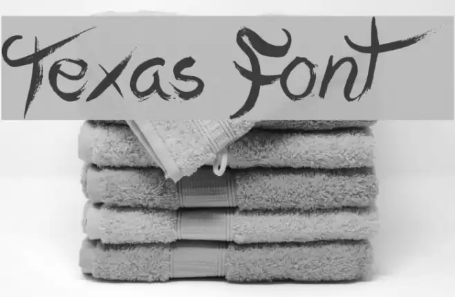 Texas Font examples