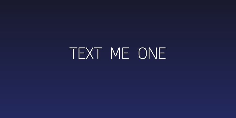 Text Me One Social Header