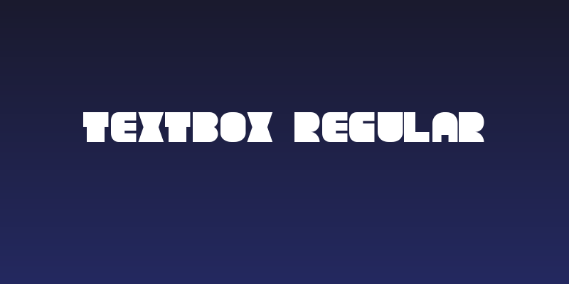 TextBox Regular Social Header