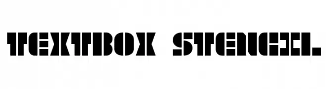 TextBox Stencil  baixar fontes gratis
