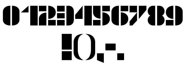 TextBox Stencil Font OTHER CHARS