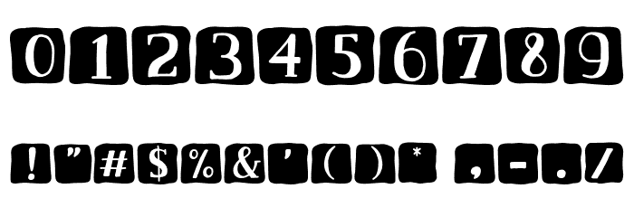Textalk Font OTHER CHARS