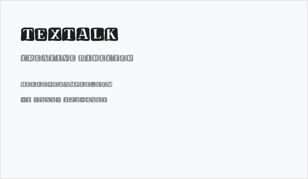 Textalk Business Card
