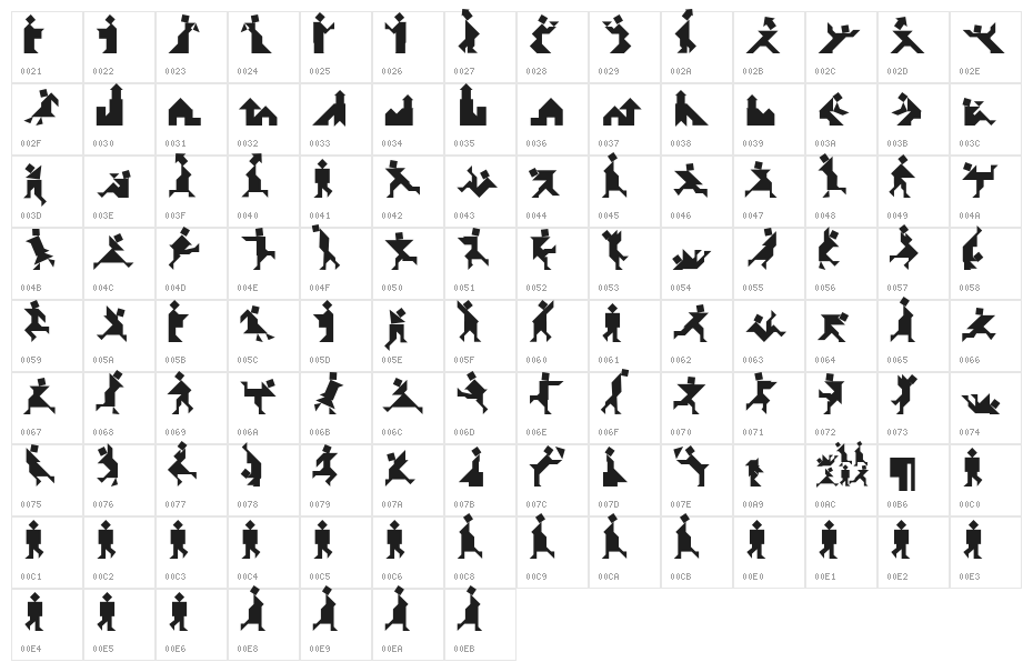 Textan - Piple Character Map