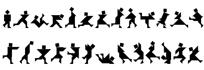 Textan - Piple Font LOWERCASE