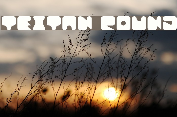 Textan Round Font examples